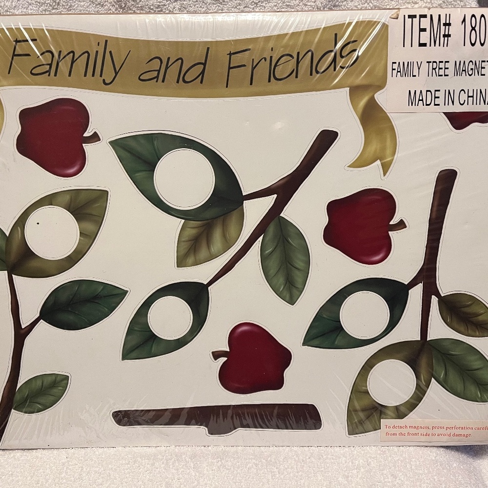 Family tree magnet set